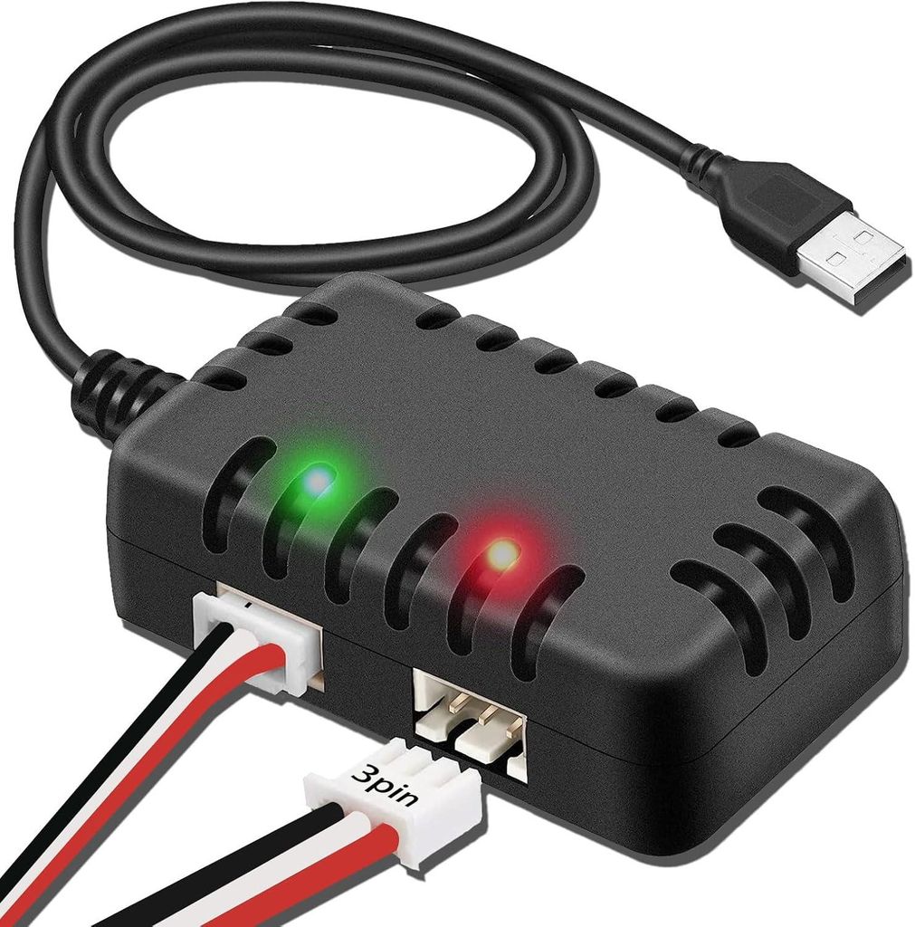 Caricabatterie LiPo 7,4 V 2S 1 A con USB e bilanciatore Immagine del prodotto 