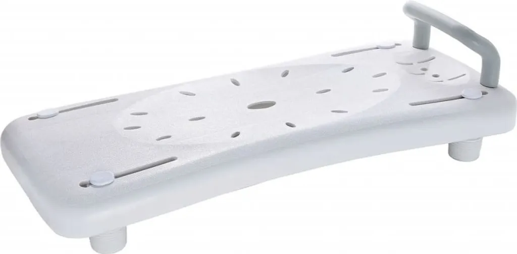 Ridder A0040101 Tavola da Bagno con Maniglione Bianco - Sicurezza Doccia