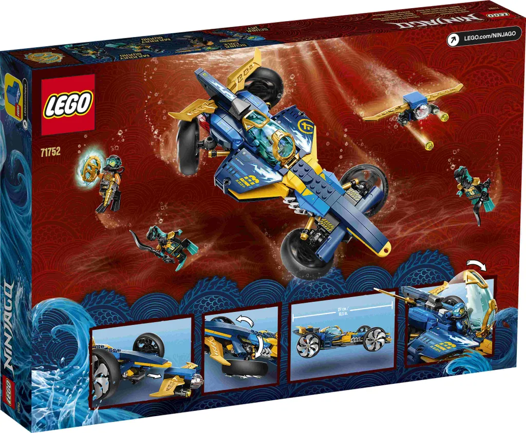 Speeder Sous-Marin Ninja 71752 LEGO avec 4 Figurines et Drone - 10