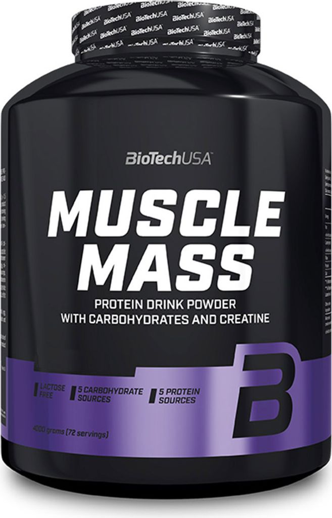 BioTech USA Muscle Mass 4000 g vaniglia / Gainers / Gainer Immagine del prodotto 