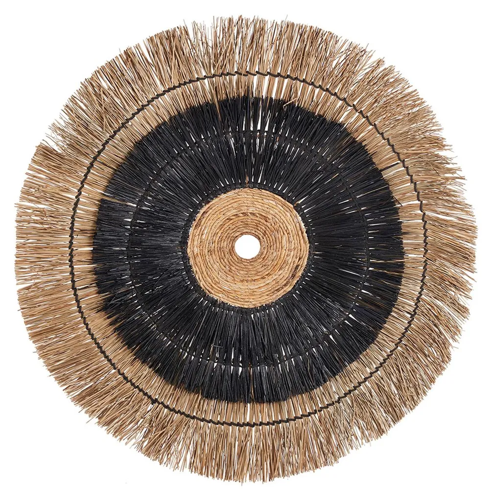 Déco murale bananier 110cm : sublimez votre salon avec du mendong noir