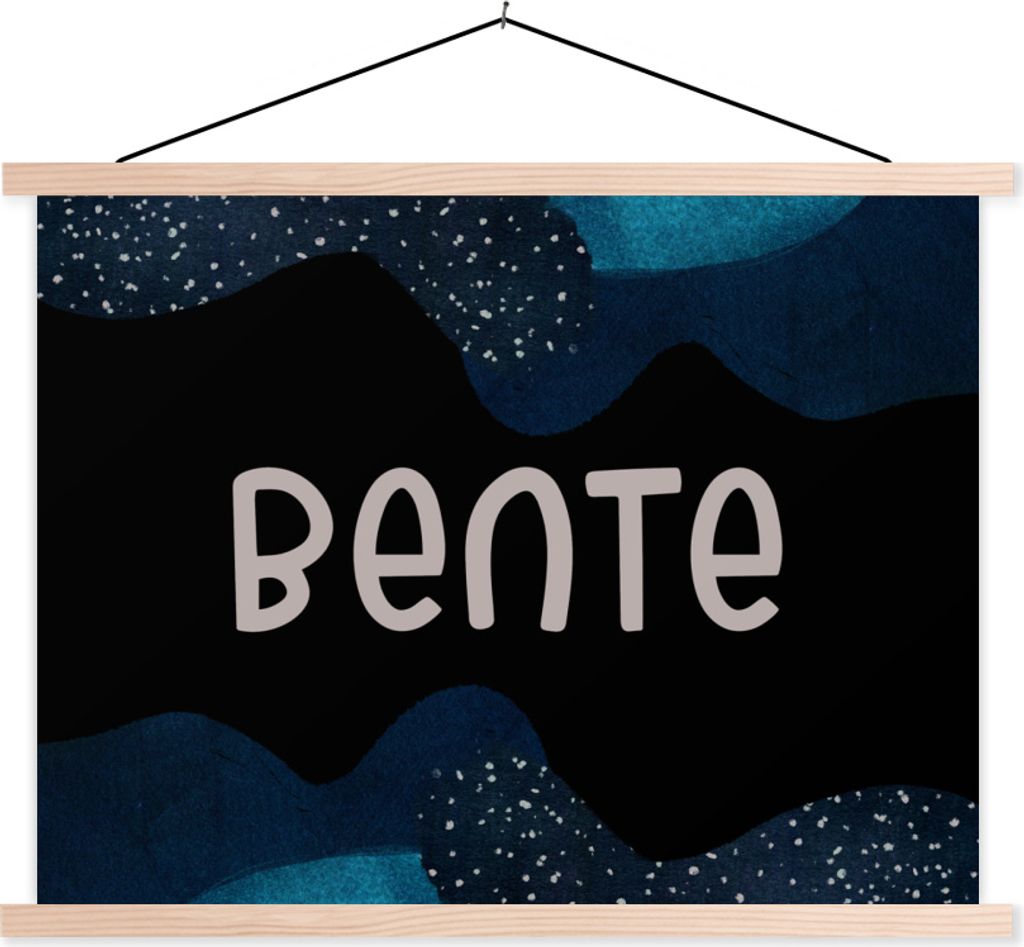 MuchoWow Textilposter Bente - Pastell - Mädchen 150x113 cm mit holzfarbenen Rahmen - Poster