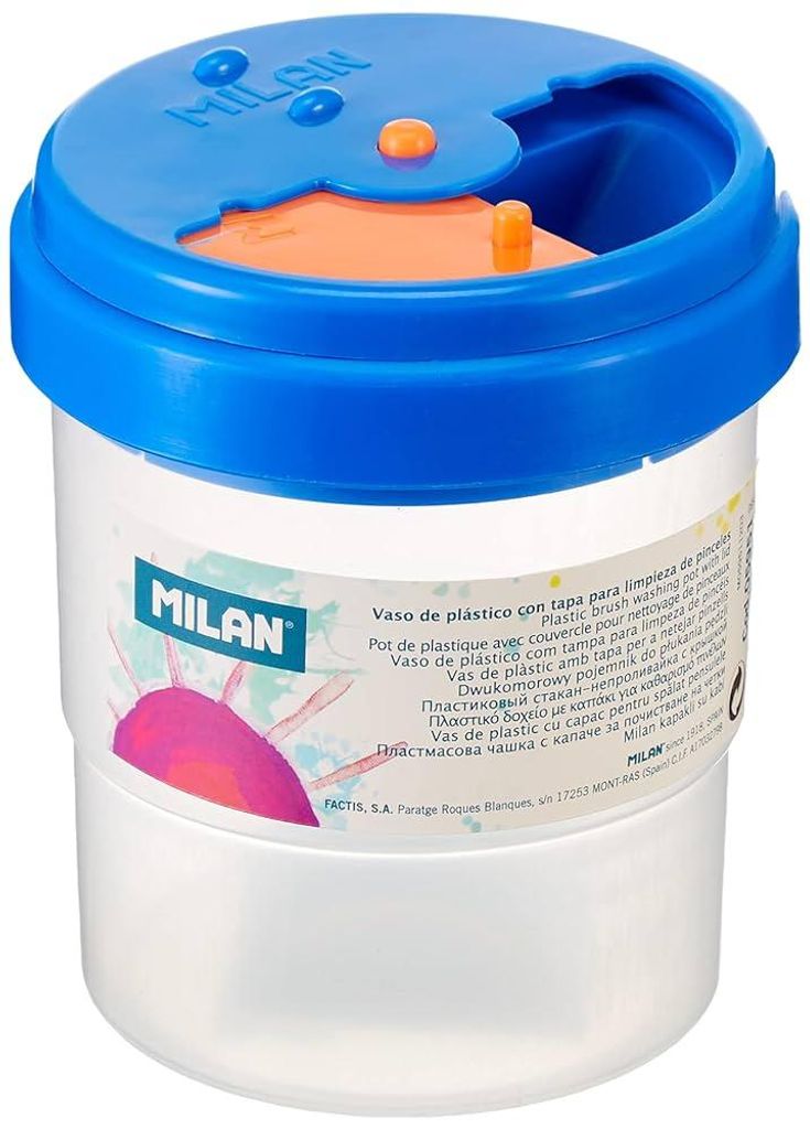 Plastikbecher gewaschen, Pinsel MILAN Produktbild 