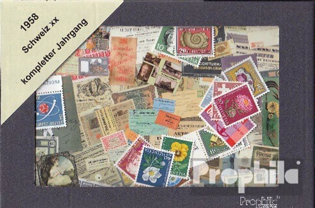Briefmarken Schweiz 1958 1958 postfrisch