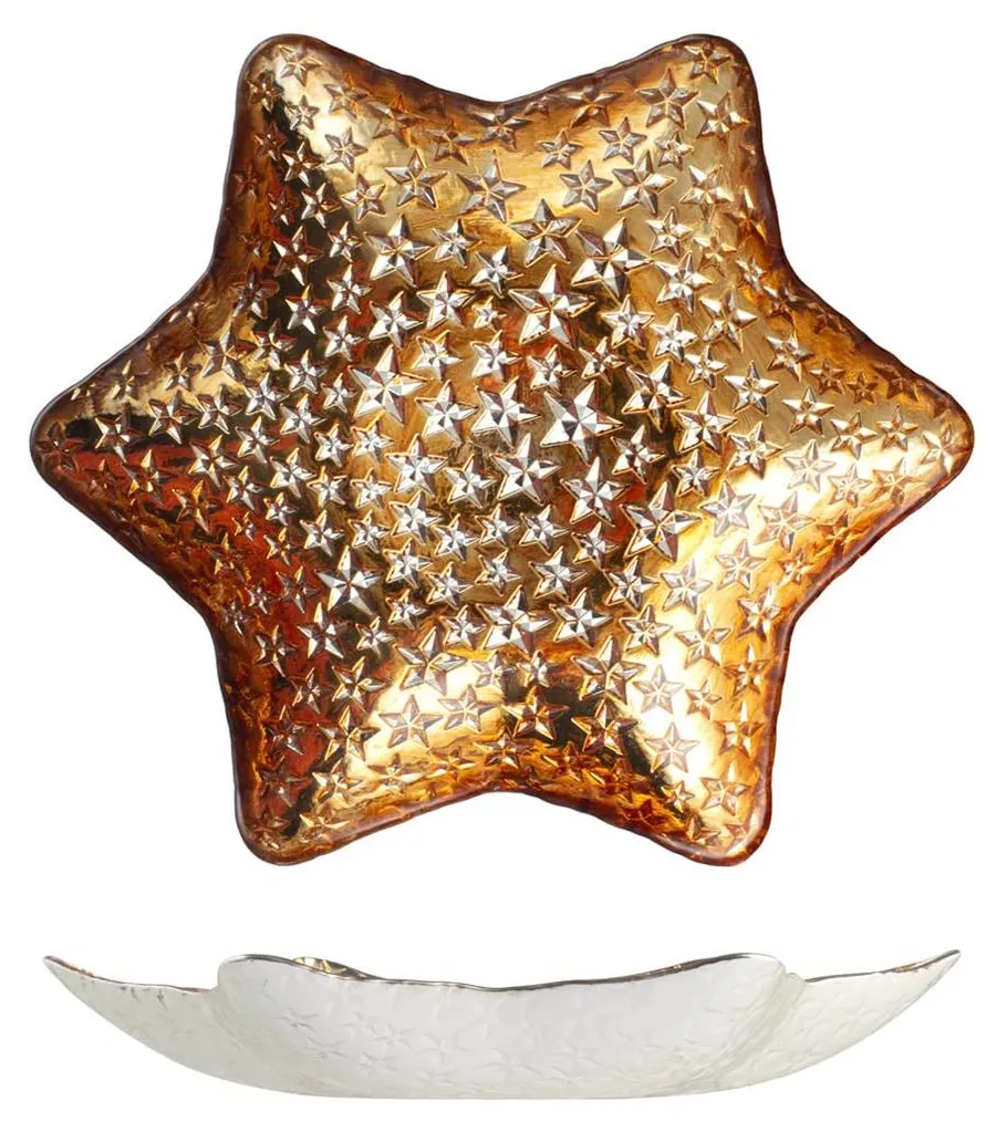 Centre de Table pour Mariage et Fêtes Cosmo Étoile Dorée 32,5 cm