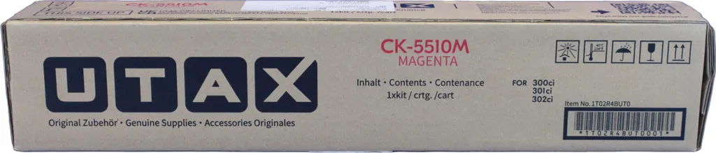 Toner Magenta Utax CK-5510 1T02R4BUT0 Originale per 300ci 301ci