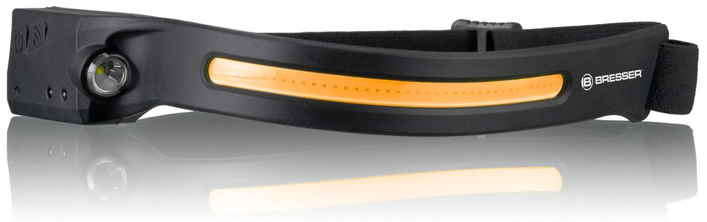 Bresser LED Stirnlampe mit 160 lm Lichtstreifen, 90 lm Produktbild 