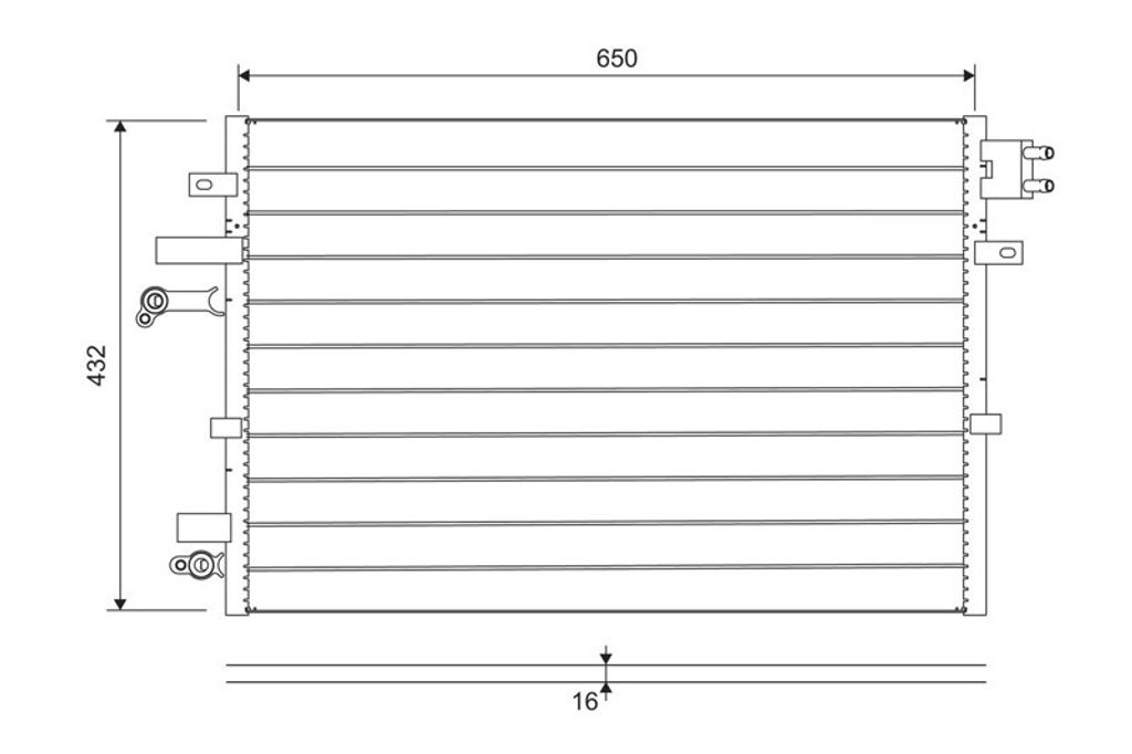 VALEO 822745 Kondensator Klimaanlage Klimakondensator für FORD MONDEO III Kombi (BWY)