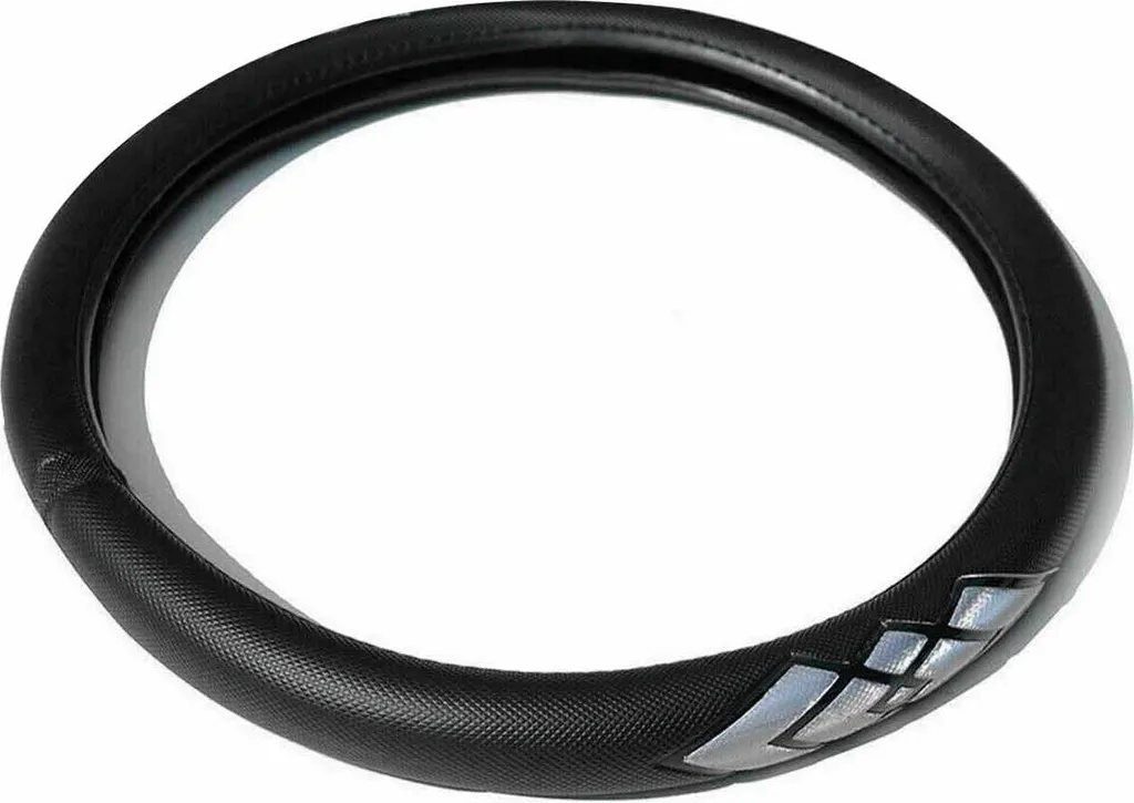 Coprivolante 38cm Camion per Dacia Nero Grigio - Presa Sicura Morbida