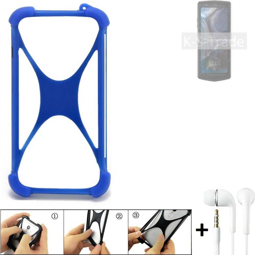 Handy Hülle kompatibel mit Cubot Pocket 3 Bumper Schutzhülle Silikon Schutz Hülle Cover Case Silikoncase Silikonbumper TPU Softcase Smartphone,
