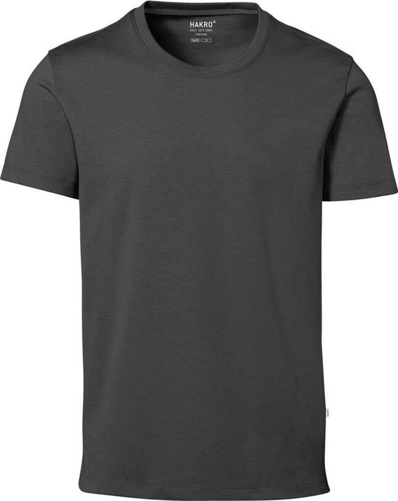 HAKRO Baumwolle Tec T-Shirt Herren #269 Gr. XL anthrazit