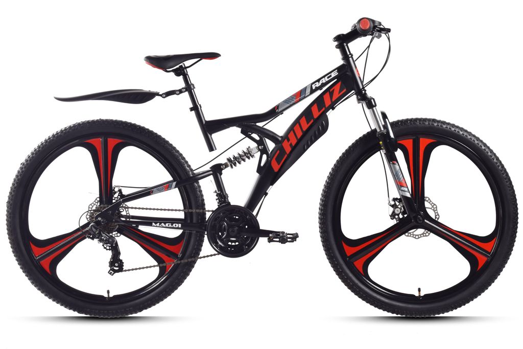 CHILLIZ Mountainbike Fully 27,5 Zoll MAG.01 schwarz-rot Produktbild 