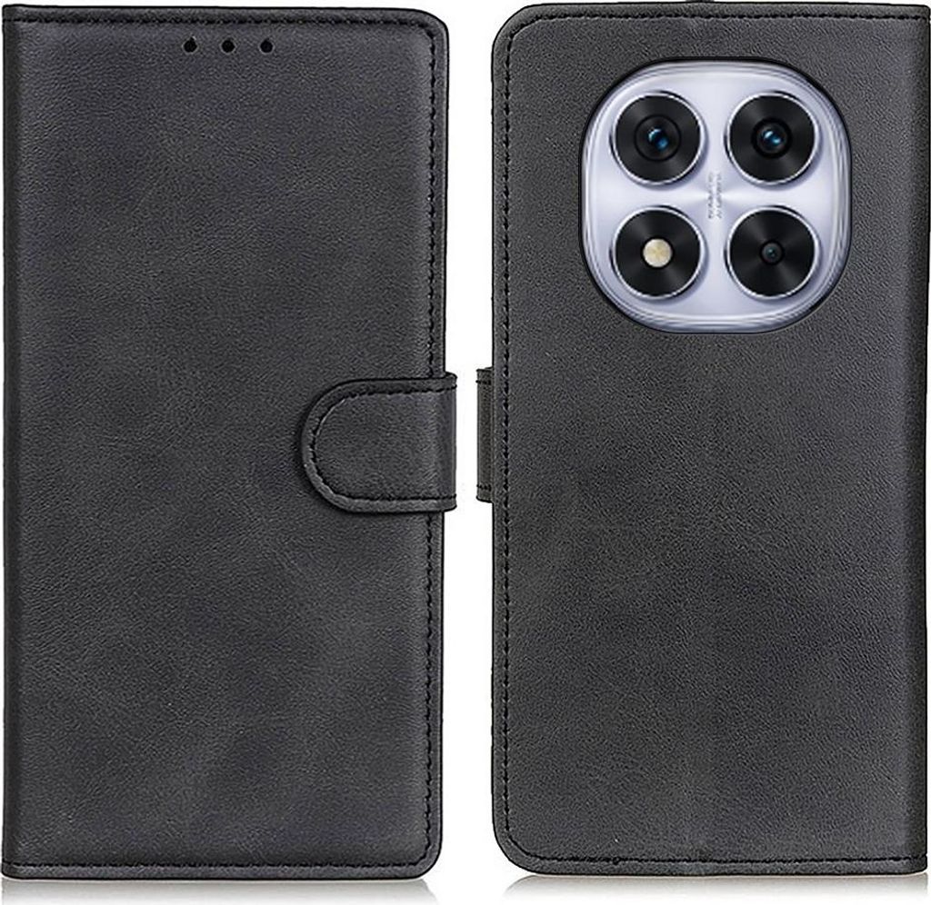 Xiaomi Redmi Note 14 Pro 4G Hülle - Coverup Luxus Klapphülle - Schwarz