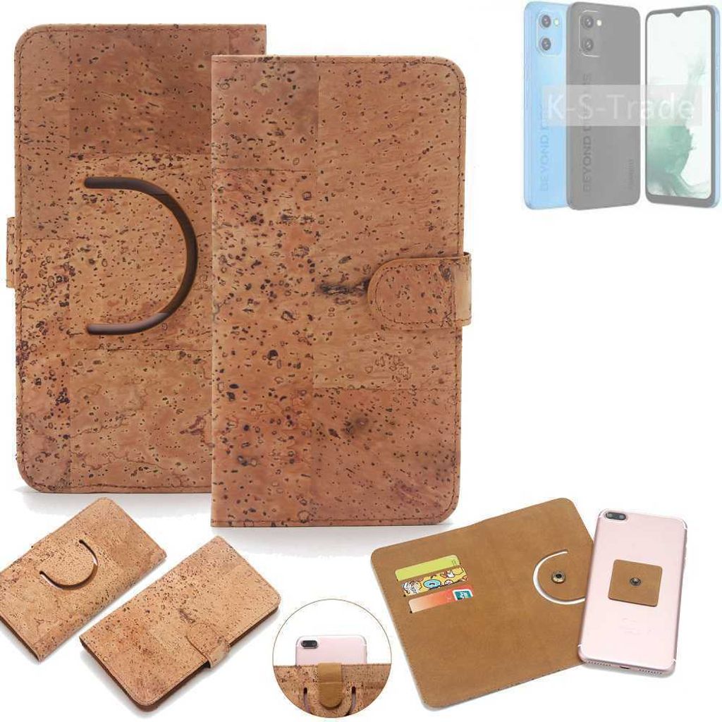 K-S-Trade Handy Hülle Schutz Hülle kompatibel mit UMIDIGI G1 Plus Handyhülle Schutzhülle Korkhülle Kork-Hülle 1x