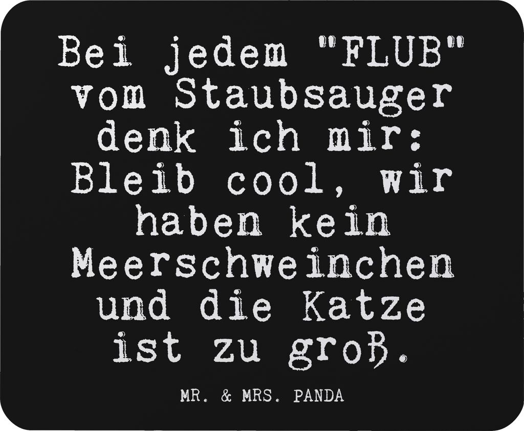 Mr. & Mrs. Panda Mauspad Bei jedem "FLUB" vom... - Schwarz Produktbild 