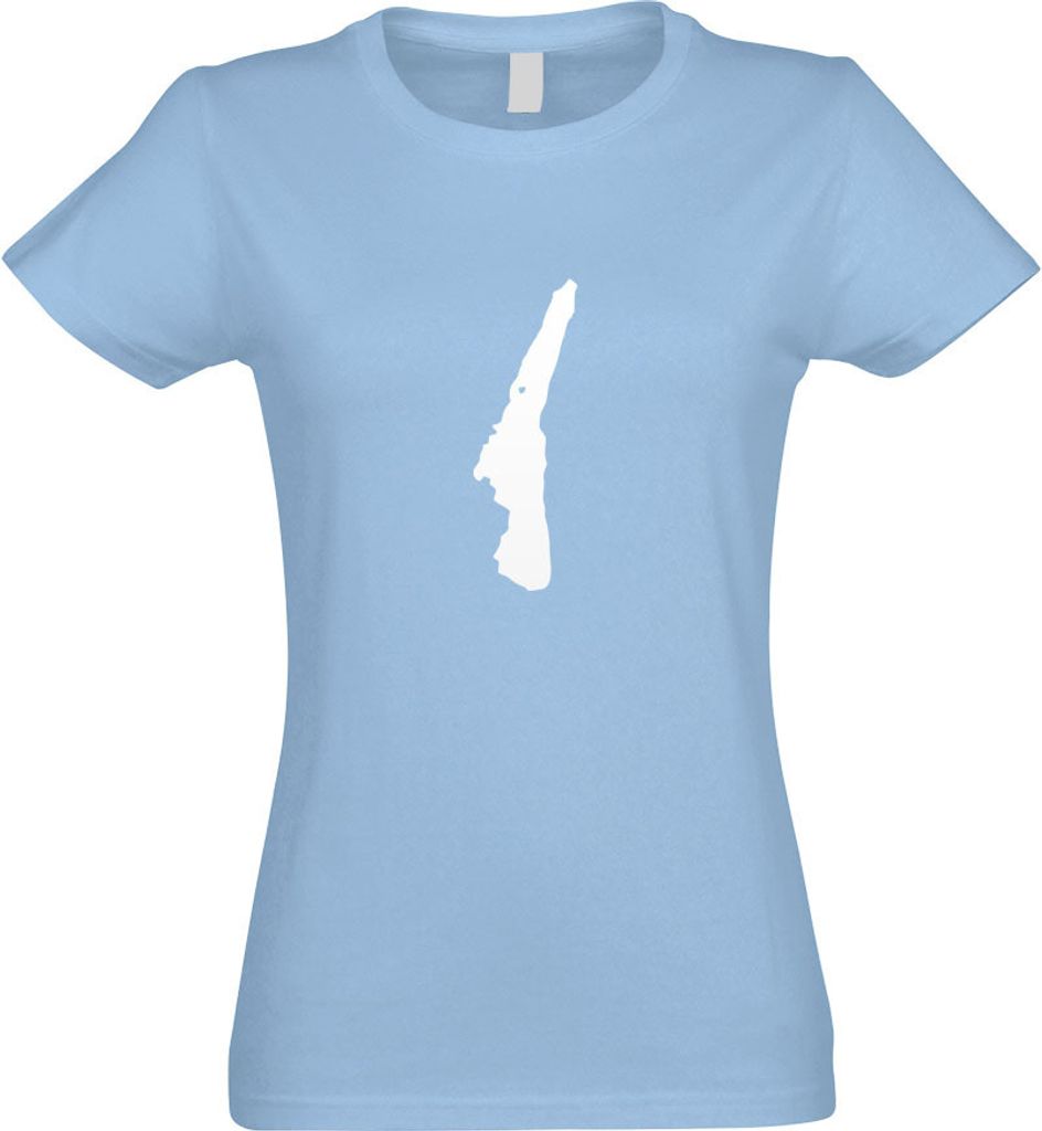 Kiwistar - T-Shirt tailliert - Damen - himmelblau - Starnberger See - Deutschland - mit Motiv Bedruckt - Funshirt Design - Sport - Freizeit - Damen...