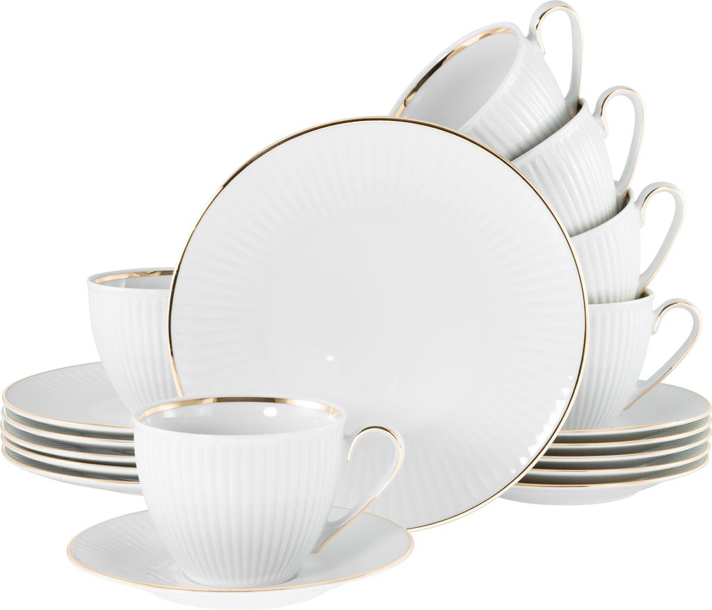 CreaTable, 22845, Valencia Gold, Kaffeeservice 18-tlg, Produktbild 