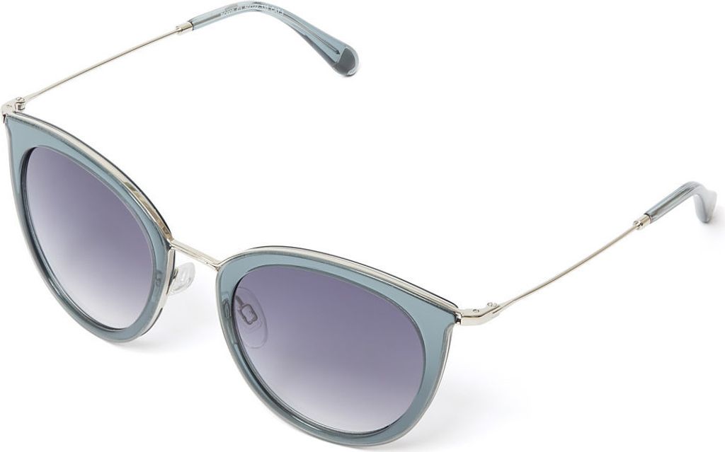 Bonizetti Damen Sonnenbrille BERLIN/PARIS Blau BERLIN Cat Eye 133mm Katzenauge, Butterfly, UV 400 Schutz Mode, Schmetterlingsform