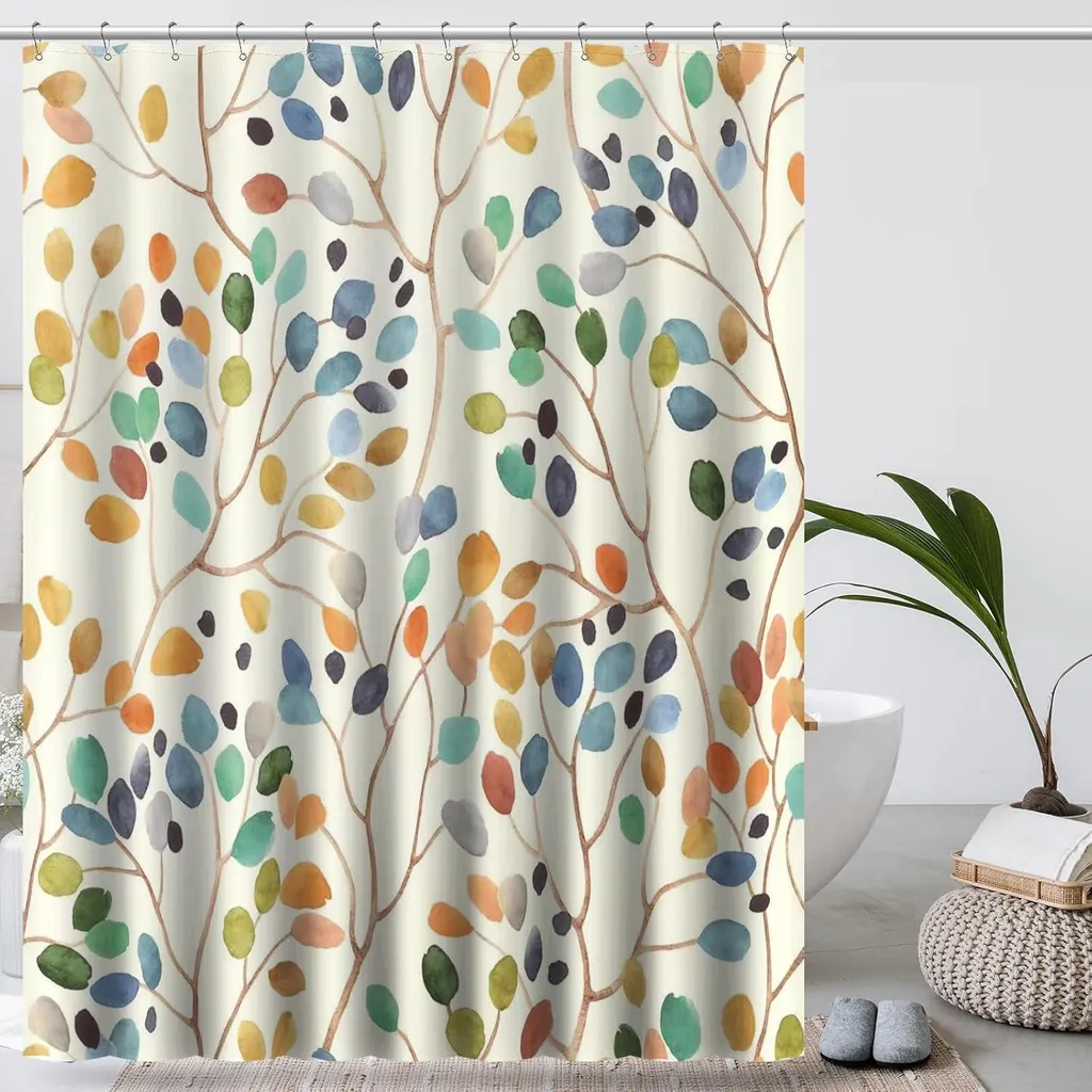 Tenda Bagno Floreale 3D 180x180 - Design Moderno Idrorepellente Chic