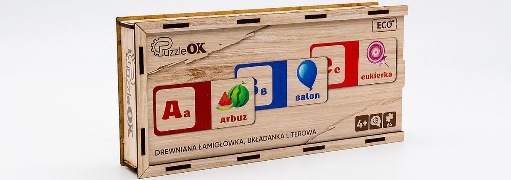 Puzzle Drewniane Układanka Literowa - Nauka i Zabawa dla Obrázok produktu 