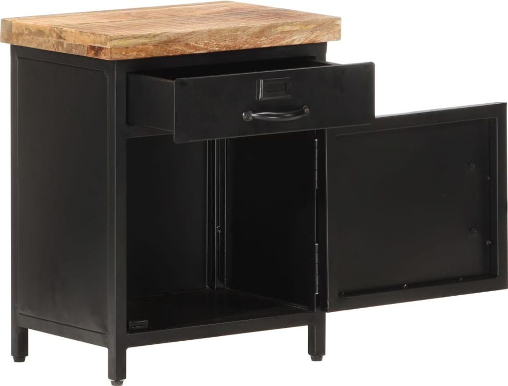 vidaXL Nachttisch 40x30x52 cm Mango Massivholz