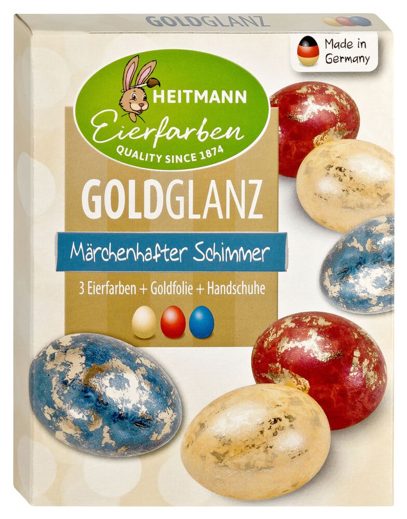 Heitmann Eierfarben Goldglanz Ostereier Eier gold färben Produktbild 