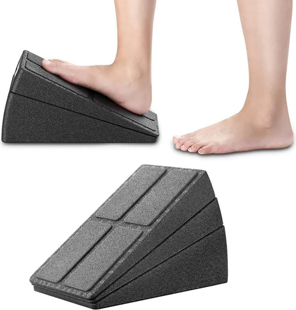 Slant Board Black EPP Inclinaison Réglable pour Stretching du Mollet