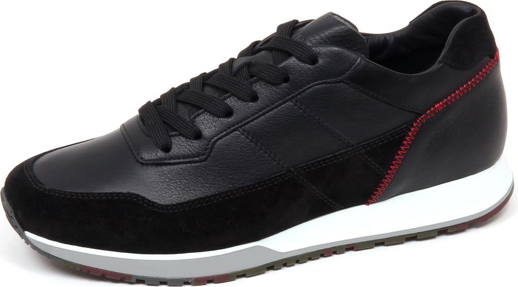 F0108 Sneaker uomo schwarz HOGAN H321 scarpe H Nähte Schuh Mann