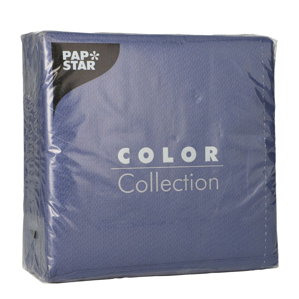 Papstar Prägeservietten dunkelblau 33 cm x 33 cm 1 lagig Obrázek produktu 