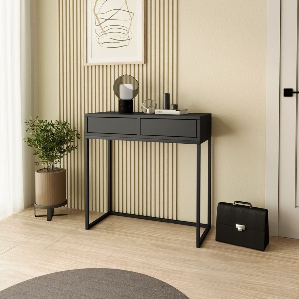 SofaStyle Console LANGO 80 cm - Console à 2 tiroirs, Image du produit 