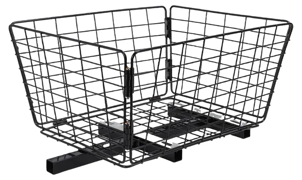 Panier Arrière Métal Robuste Pliable pour Scooter Électrique Courses