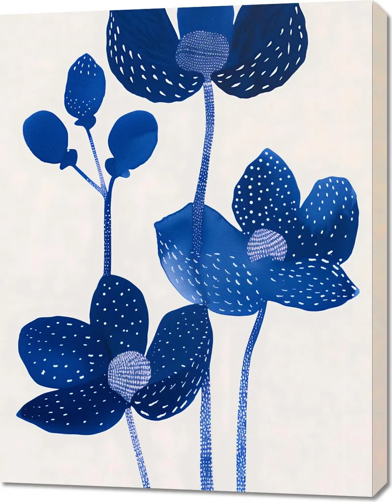 Image Fleurs Tardives 70 x 90 cm - Toile Artistique Haute Définition