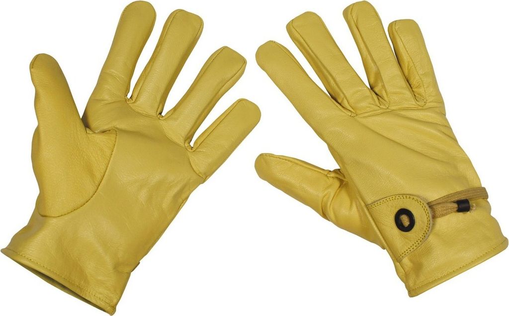 MFH Western-Fingerhandschuhe, Leder, beige