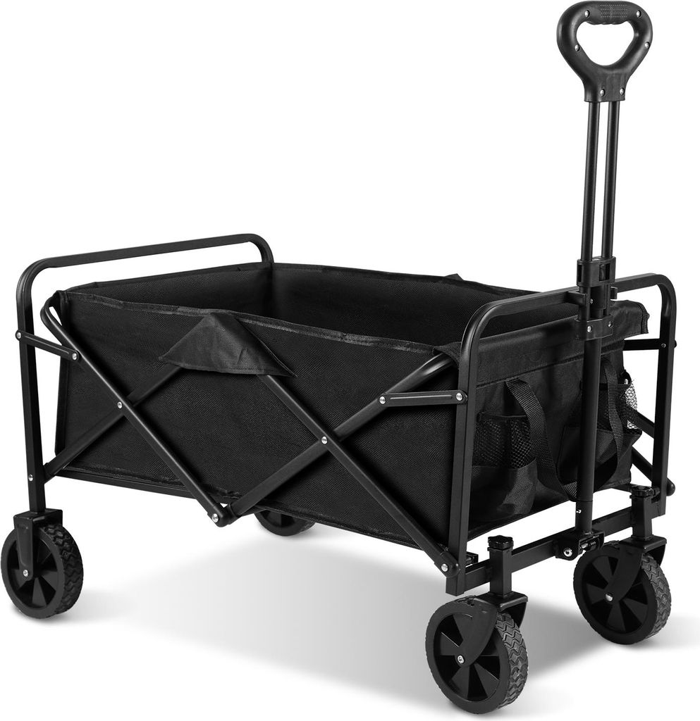 Jayseuw Bollerwagen faltbar offroad schwarz, Produktbild 
