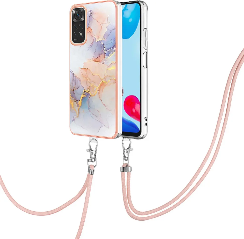 Cover per Xiaomi Redmi Note 11/11s - Cinturino Grigio Antigraffio