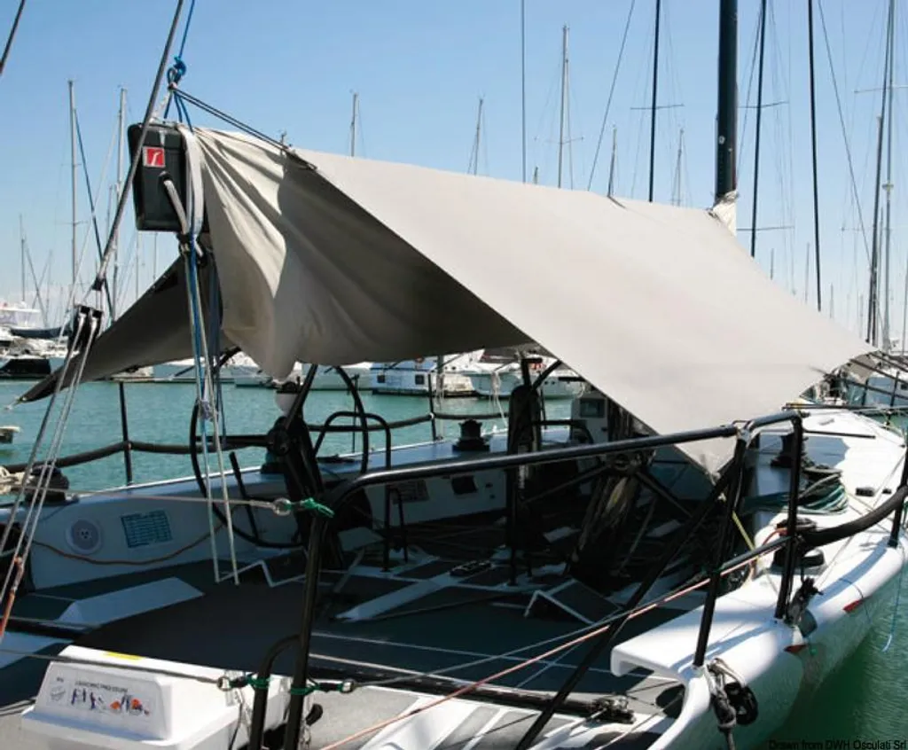 OCEANSOUTH Voile Pare-Soleil 300 x 320 cm pour Bateau - Abri Solaire