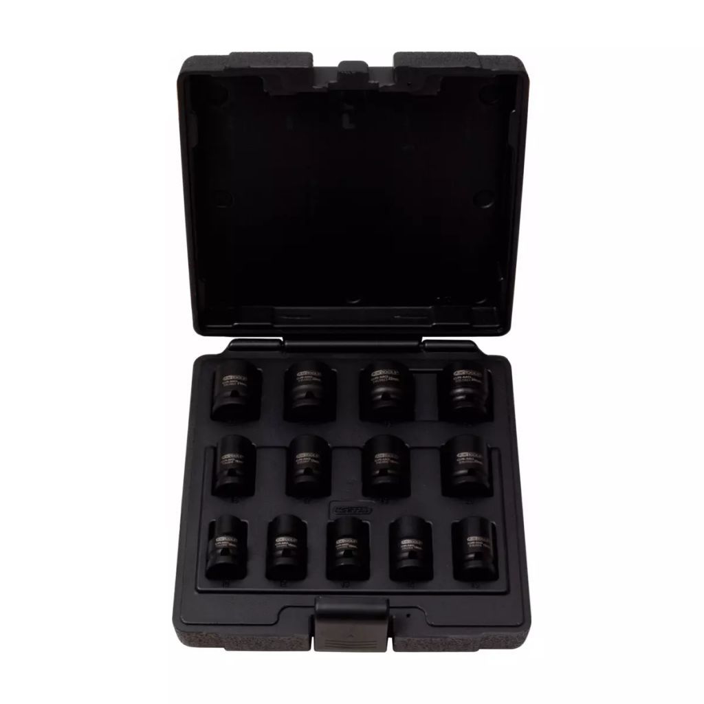 KS 1/2"12-kant Stecknuss-Satz kurz 13-tlg. 10-24mm