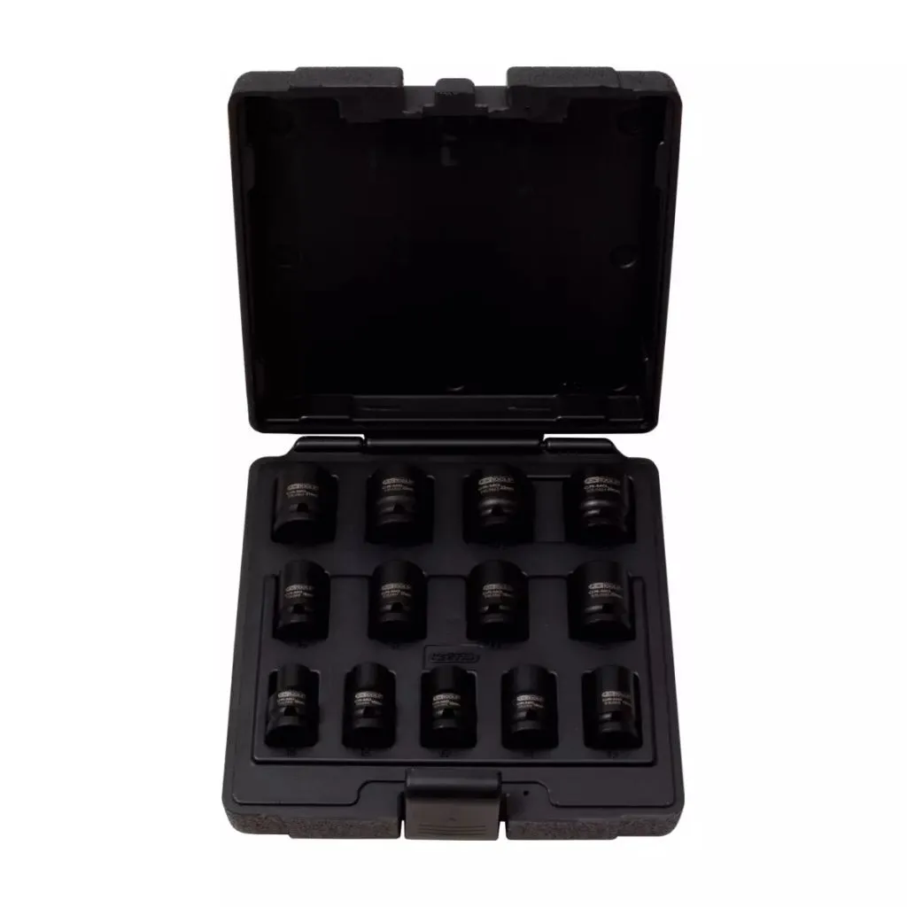 Jeu de 13 douilles KS TOOLS 1/2 en acier Chrome-Molybdène ultra-résistant