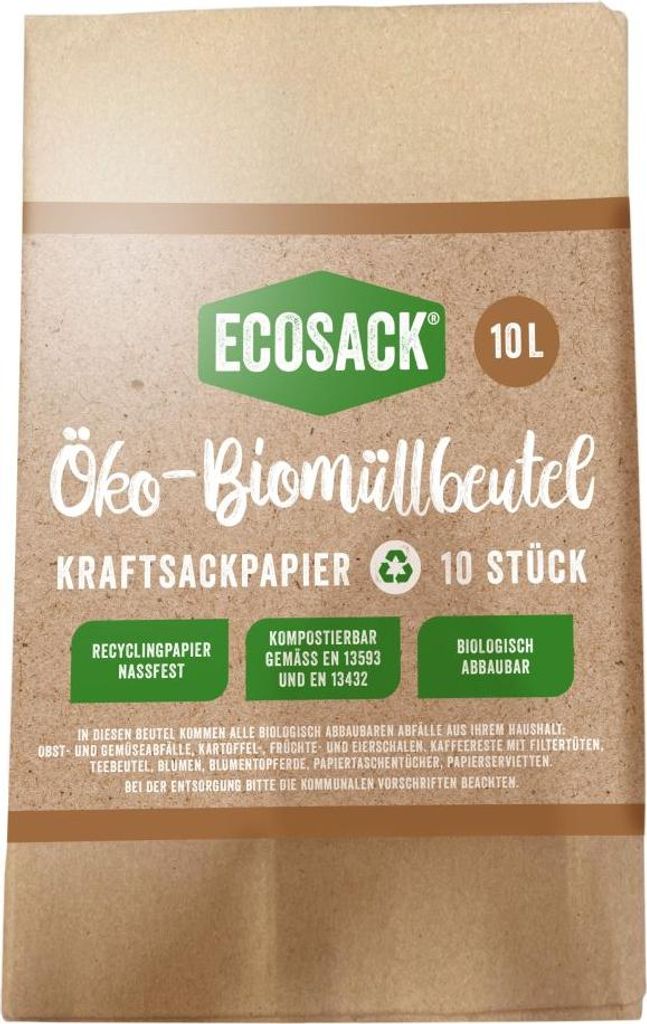 Biomüllbeutel 10 L, 10 Stück Produktbild 