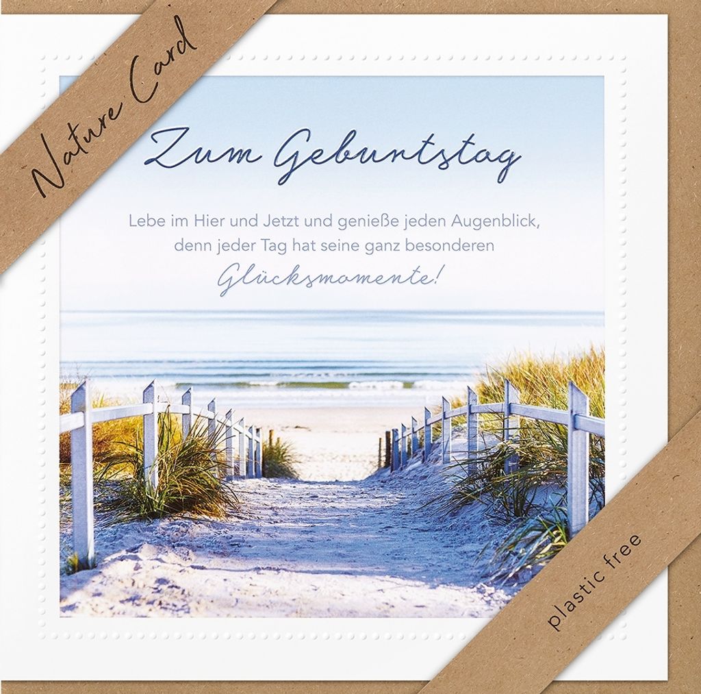 Geburtstag – Nature Cards – unverpackt - Glückwunschkarte Produktbild 