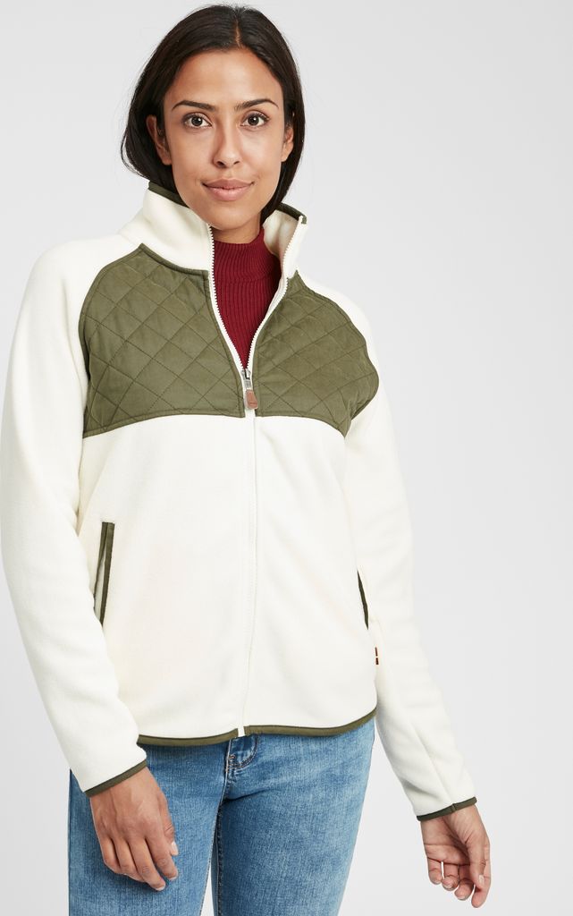 OXMO OXMalin Damen Fleecejacke Sweatjacke Jacke mit Stehkragen