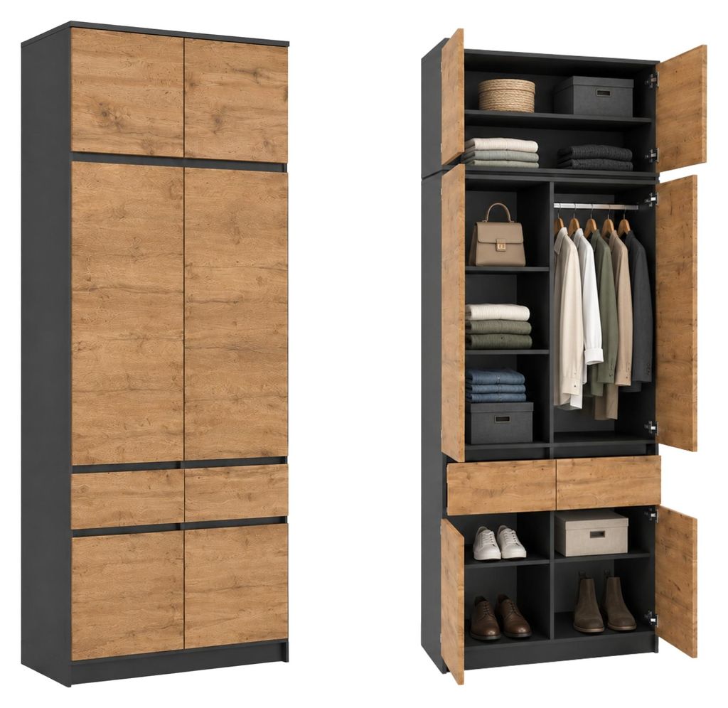 Home Collective Kleiderschrank für Schlafzimmer | 2 Produktbild 
