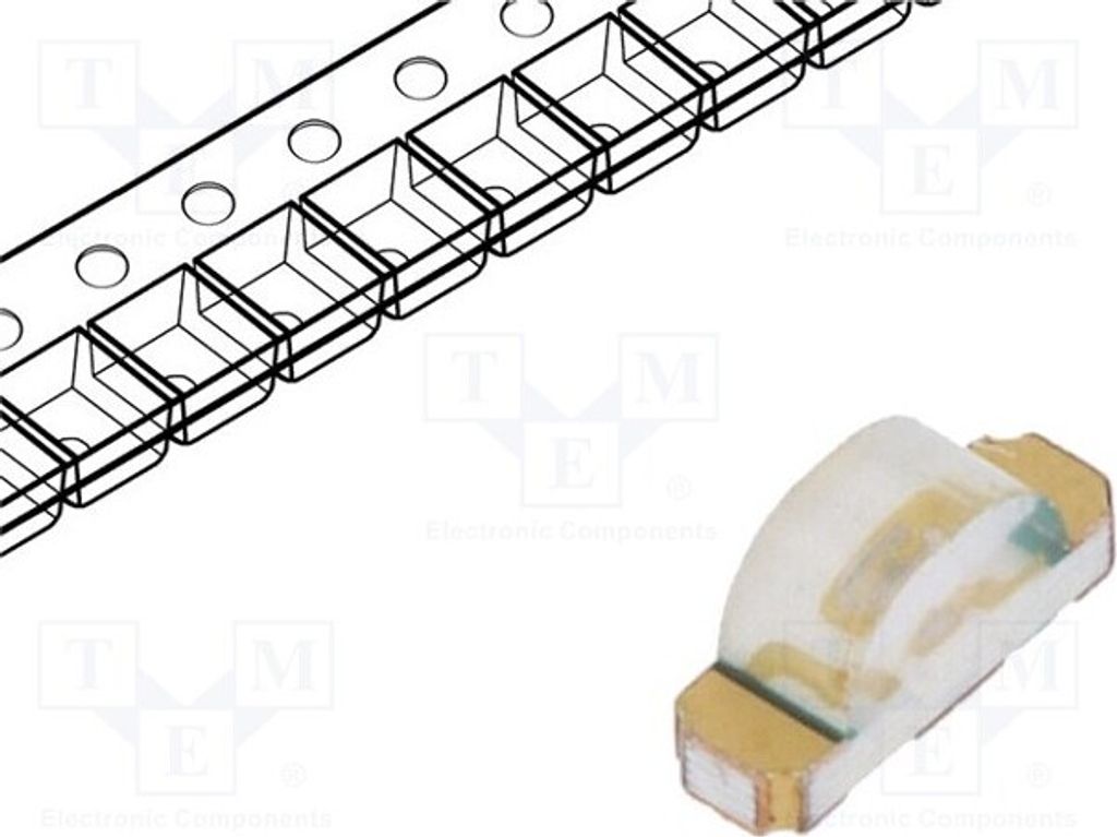 5x LED 3,4÷3,9V 45÷150mcd 130° 1204 grün 3,2x1,5x1mm SMD 20mA Q-C110 LED-Dioden S
