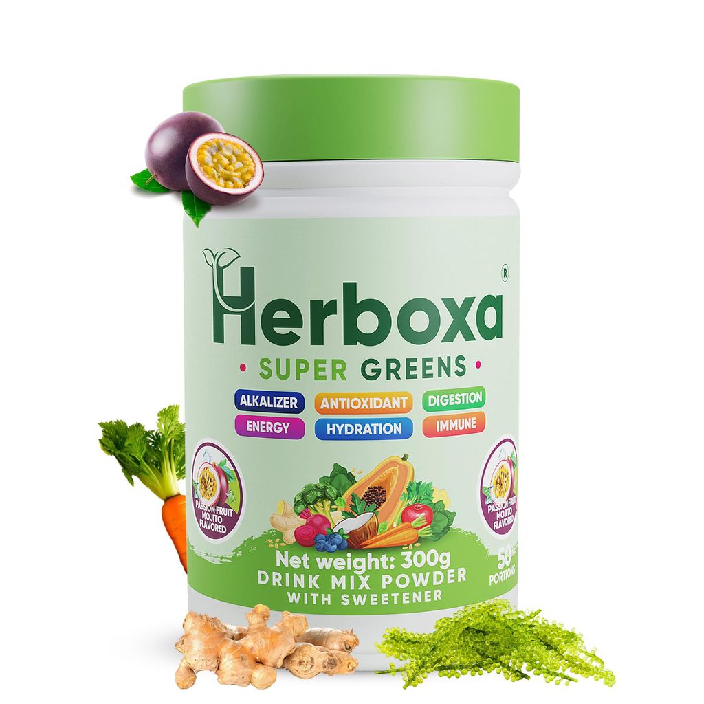Herboxa SUPER GREENS – Zielone proszki wspomagające Zdjęcie produktu 