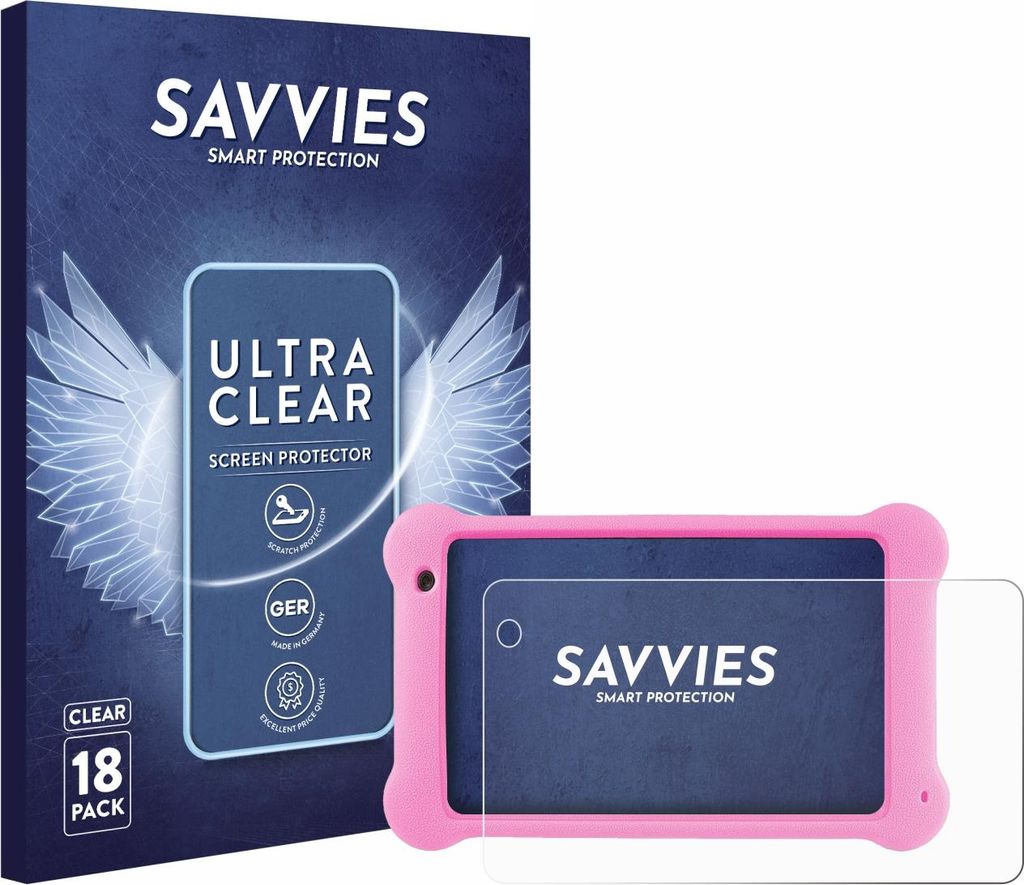 18x Für Wainyok K7 7" Schutzfolie Savvies Displayschutz Display Schutz Folie Klar Transparent