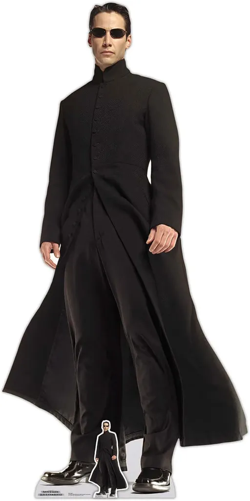 Neo Matrix Sagoma Cartone 187cm - Keanu Reeves Standee Vintage