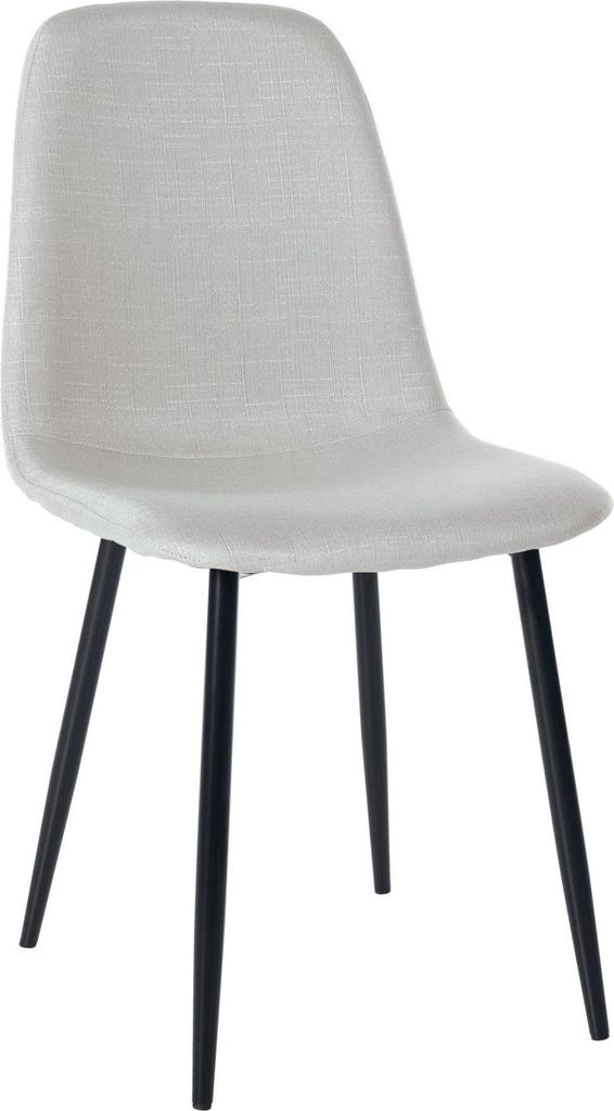 Esszimmerstuhl – Esszimmerstuhl – bequeme Polsterung und Pflege – freundliches Design | Farbe: Creme | Material: Staub