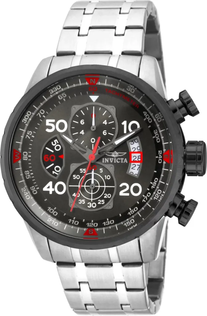Orologio Invicta Aviator 17204 Cronografo Uomo Quarzo 48mm Acciaio