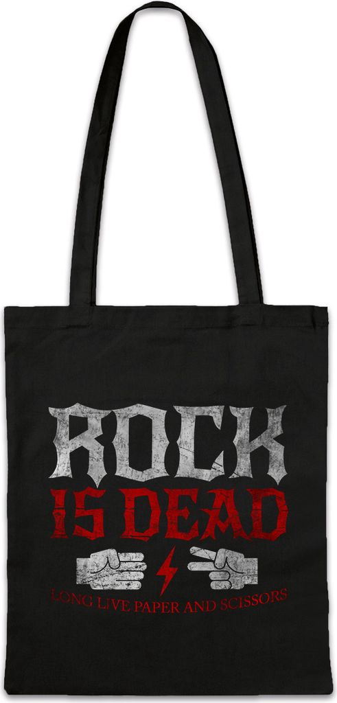 Urban Backwoods Rock is Dead Long Live II, Stofftasche, Farbe: Schwarz