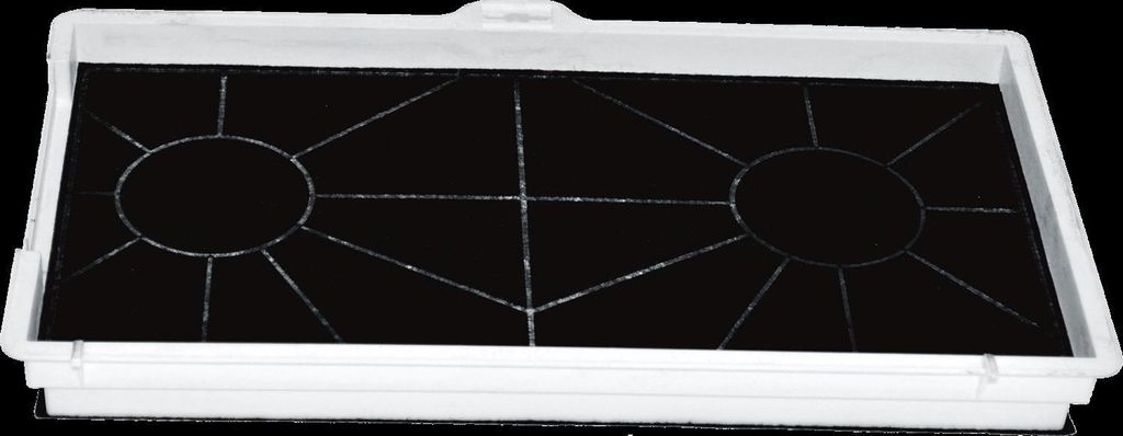 A black oven cooktop insert with white markings.